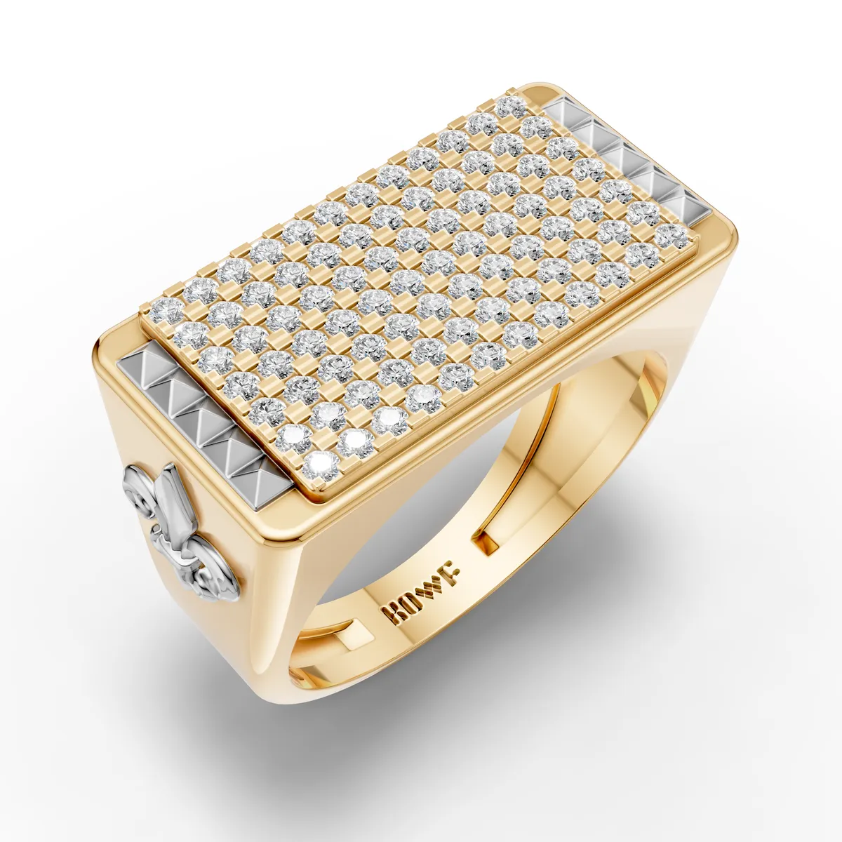 Iced Out Rectangle Ring